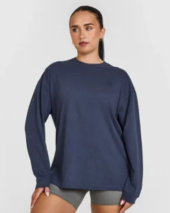 Classic Oversized Lightweight Long Sleeve Top