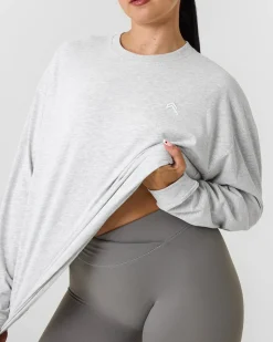 Classic Oversized Lightweight Long Sleeve Top