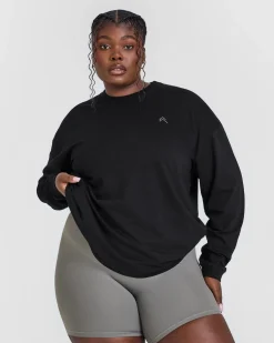 Classic Oversized Lightweight Long Sleeve Top