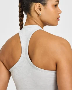 Cotton Fitted Vest with Grey Logo