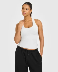 Cotton Fitted Vest with Grey Logo