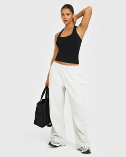 Cotton Fitted Vest with Grey Logo
