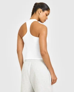 Cotton Fitted Vest with Grey Logo