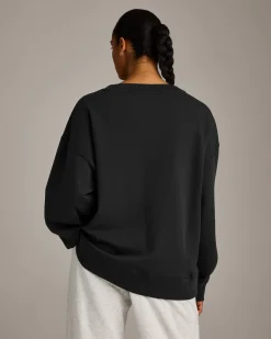 Cotton Vintage Lounge V Neck Sweatshirt