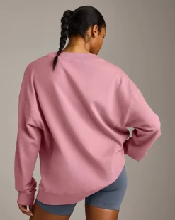 Cotton Vintage Lounge V Neck Sweatshirt