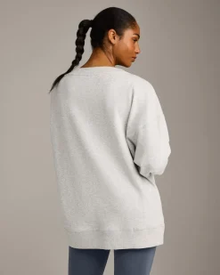 Cotton Vintage Lounge V Neck Sweatshirt