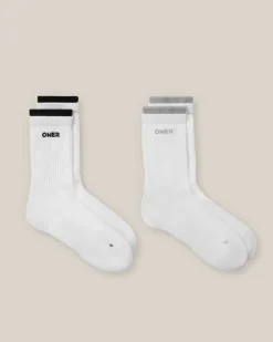 Double Layer Crew Socks 2 Pack
