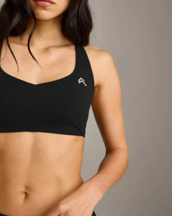 EasyLift™ Cross BackSportsBra with Grey Logo