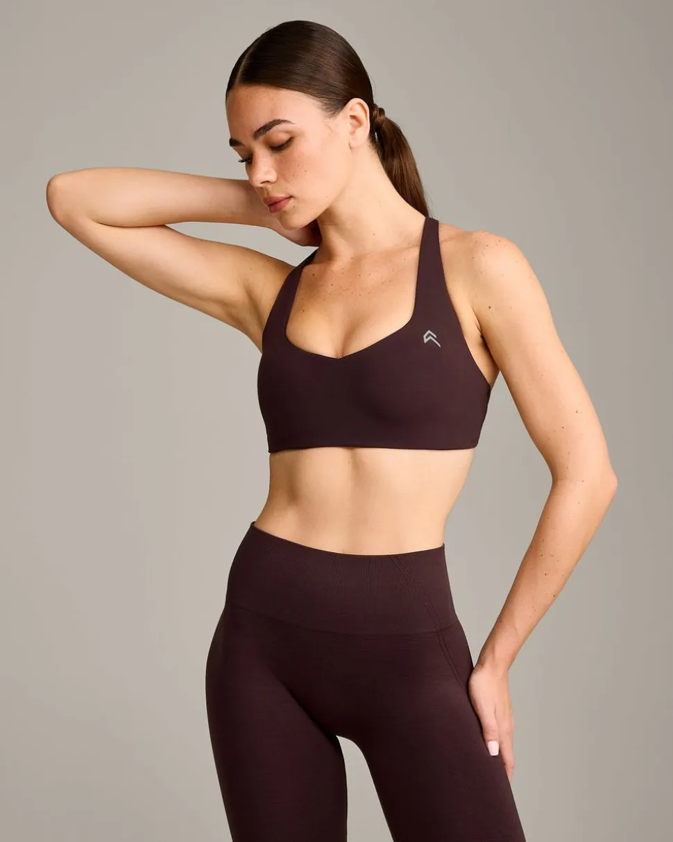 EasyLift™ Cross BackSportsBra with Grey Logo