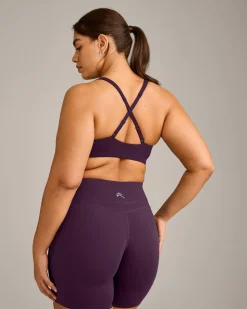 EasyLift™ Cross BackSportsBra with Grey Logo