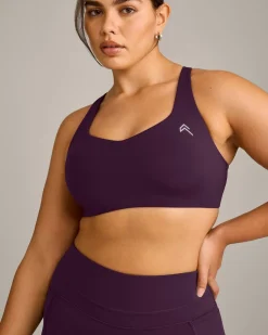 EasyLift™ Cross BackSportsBra with Grey Logo