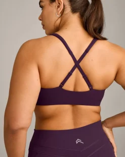 EasyLift™ Cross BackSportsBra with Grey Logo