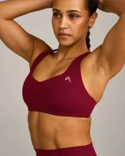 EasyLift™ Cross BackSportsBra with Grey Logo