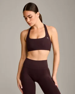 EasyLift™ Halter Bralette with Grey Logo
