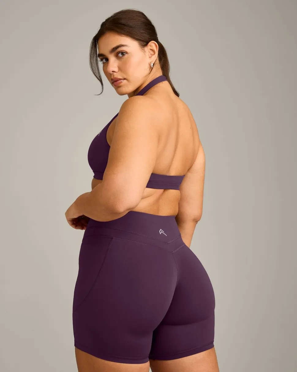EasyLift™ Halter Bralette with Grey Logo