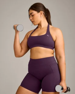 EasyLift™ Halter Bralette with Grey Logo