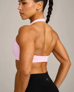EasyLift™ Halter Bralette with Grey Logo