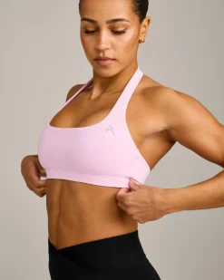 EasyLift™ Halter Bralette with Grey Logo