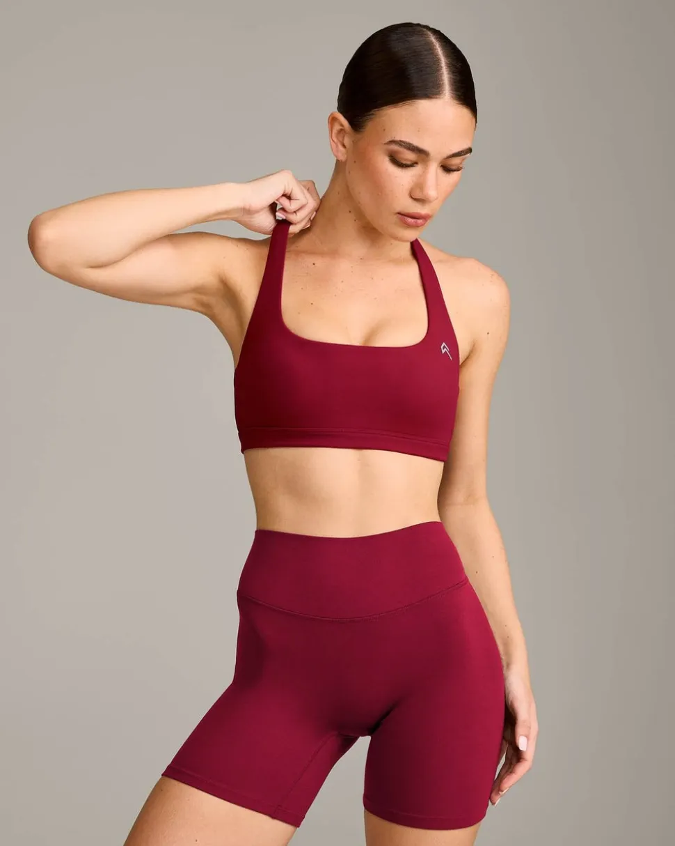 EasyLift™ Halter Bralette with Grey Logo