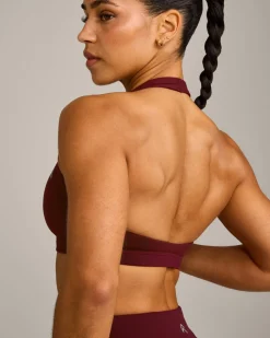 EasyLift™ Halter Bralette with Grey Logo
