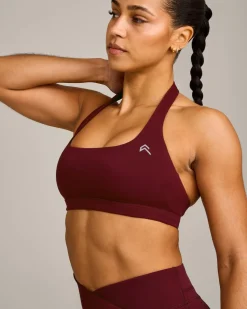 EasyLift™ Halter Bralette with Grey Logo