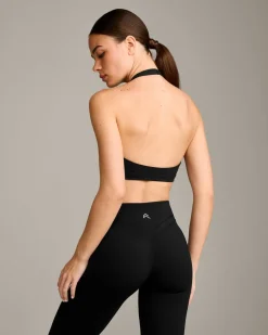 EasyLift™ Halter Bralette with Grey Logo