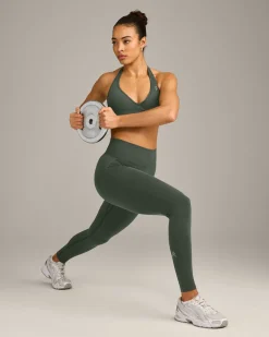 EffortlessLift™ Seamless Leggings with Grey Logo