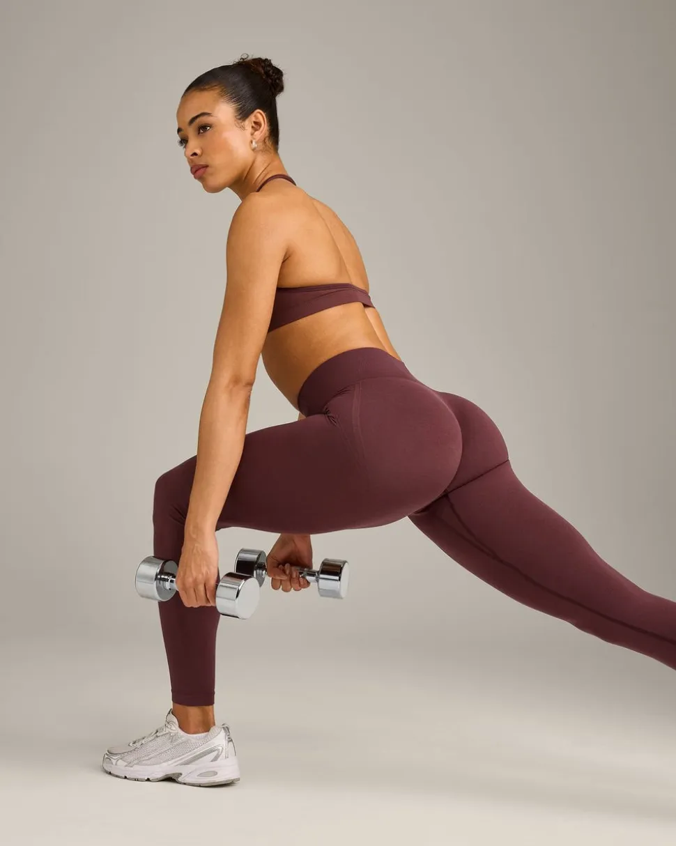 EffortlessLift™ Seamless Leggings with Grey Logo