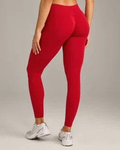 EffortlessLift™ Seamless Mid Rise Leggings with Grey Logo