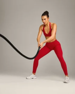EffortlessLift™ Seamless Mid Rise Leggings with Grey Logo