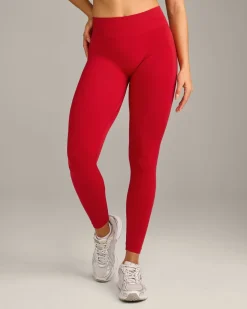 EffortlessLift™ Seamless Mid Rise Leggings with Grey Logo