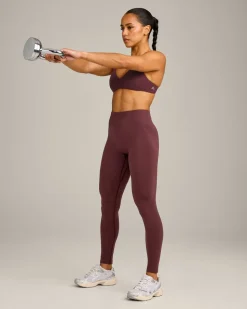 EffortlessLift™ Seamless Mid Rise Leggings with Grey Logo
