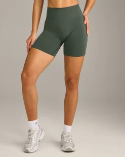 EffortlessLift™ Seamless Shorts with Grey Logo