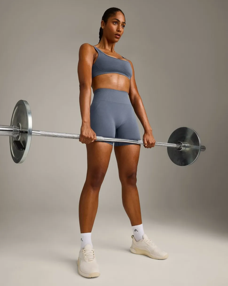 EffortlessLift™ Seamless Shorts with Grey Logo