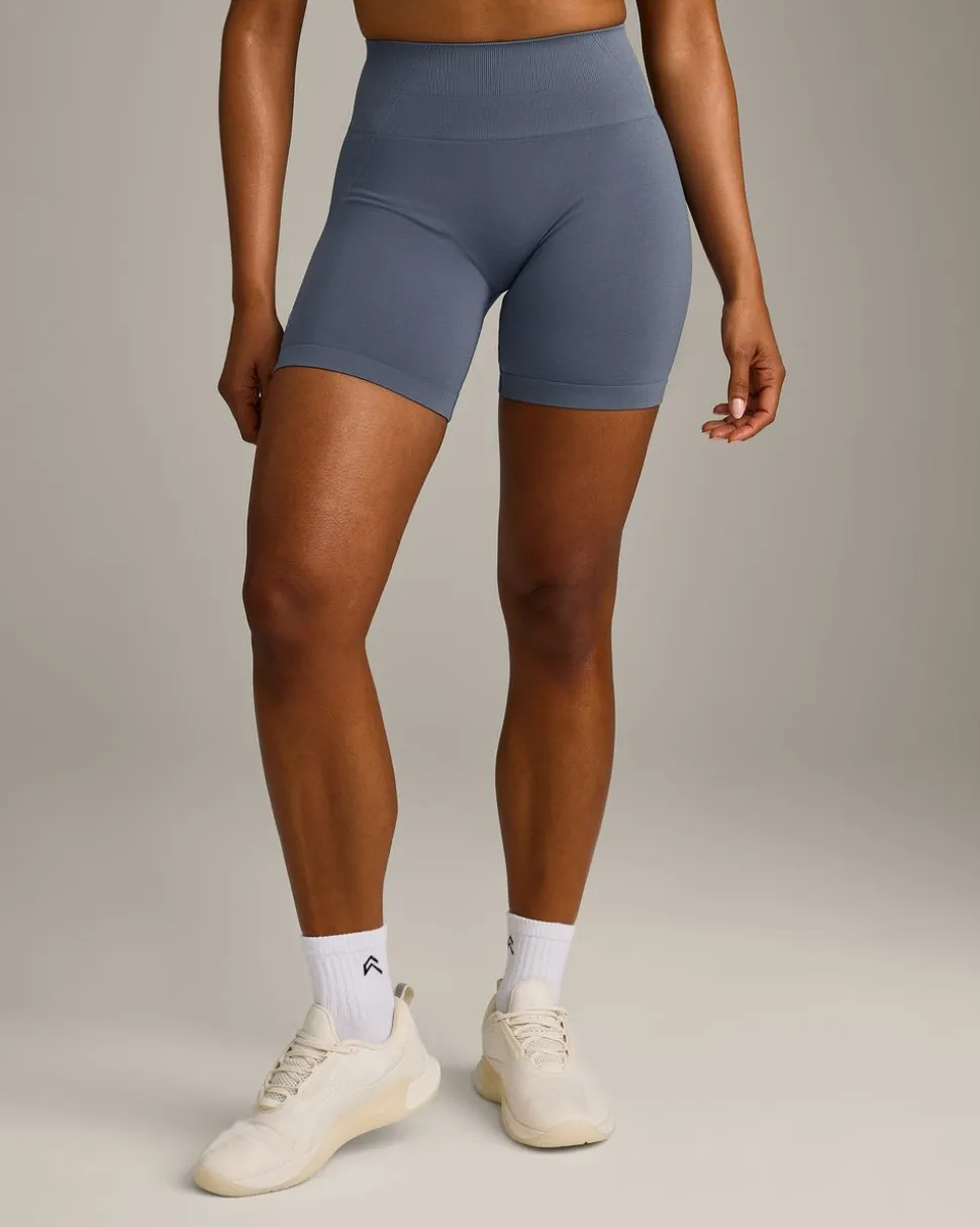EffortlessLift™ Seamless Shorts with Grey Logo