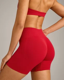 EffortlessLift™ Seamless Shorts with Grey Logo