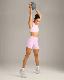 EffortlessLift™ Seamless Shorts with Grey Logo