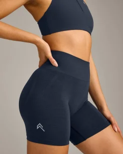 EffortlessLift™ Seamless Shorts with Grey Logo