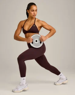 EnhanceLift™ Seamless Minimal Halter Neck Bralette with Grey Logo