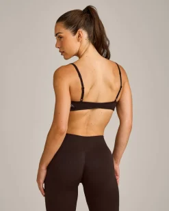 EnhanceLift™ Seamless Minimal Bralette with Grey Logo