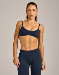 EnhanceLift™ Seamless Minimal Bralette with Grey Logo