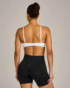 EnhanceLift™ Seamless Minimal Bralette with Grey Logo
