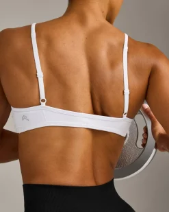 EnhanceLift™ Seamless Minimal Bralette with Grey Logo