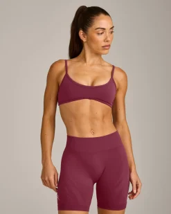 EnhanceLift™ Seamless Minimal Bralette with Grey Logo