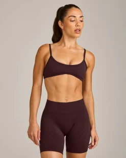 EnhanceLift™ Seamless Minimal Bralette with Grey Logo