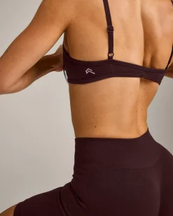 EnhanceLift™ Seamless Minimal Bralette with Grey Logo