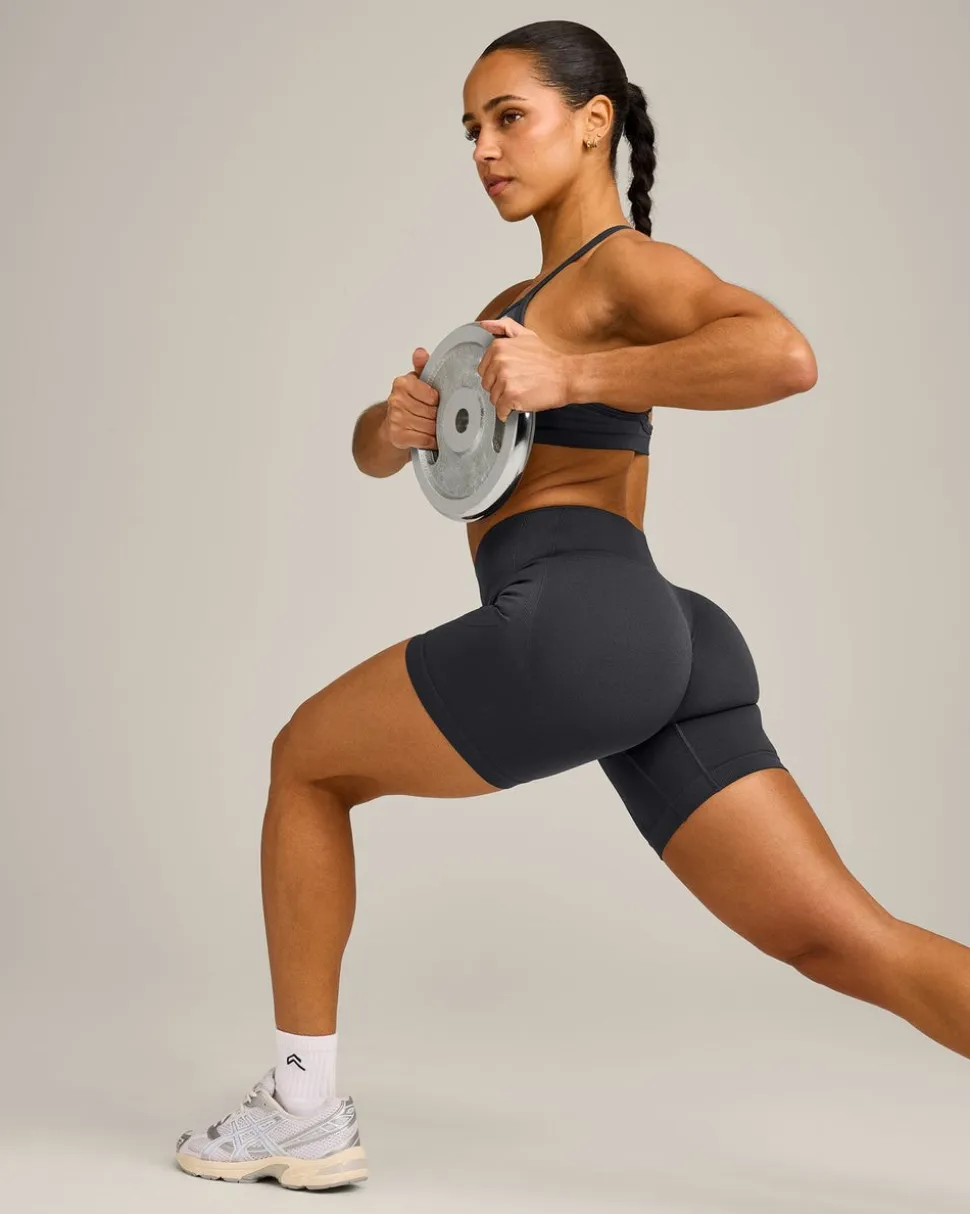 EnhanceLift™ Seamless Shorts with Grey Logo