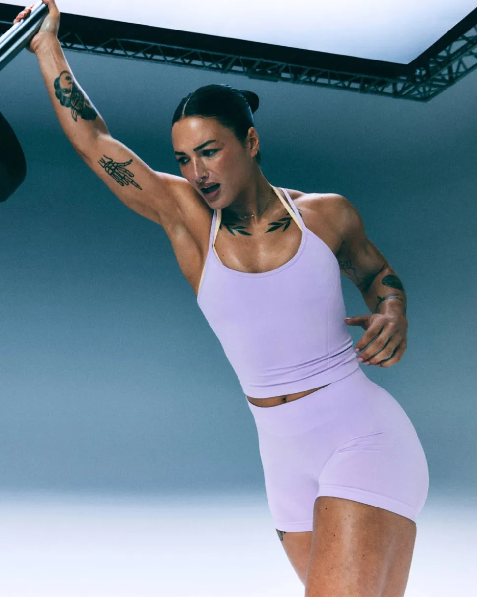 EnhanceLift™ Seamless Shorts with Grey Logo