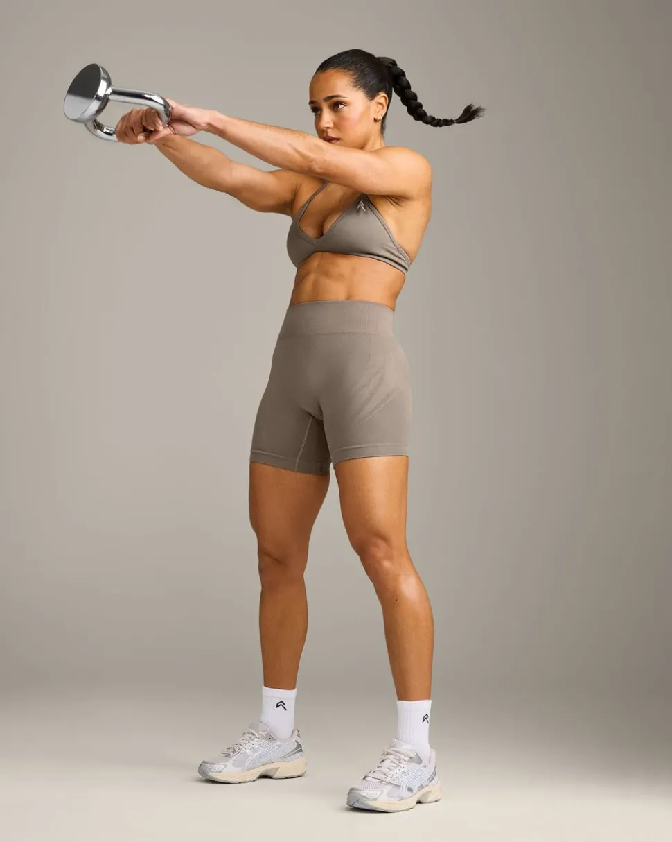 EnhanceLift™ Seamless Shorts with Grey Logo