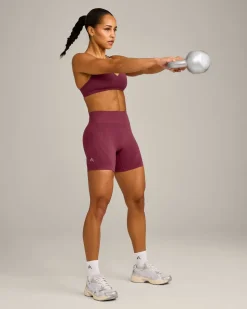EnhanceLift™ Seamless Shorts with Grey Logo